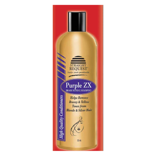 Straight Request Purple ZX Brass Toning Shampoo